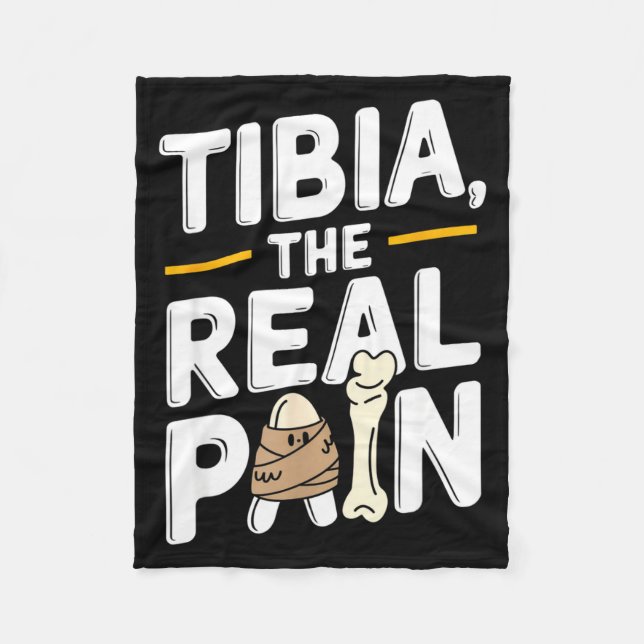 Funny Anatomy Going Tibia Okay Broken Leg Gift For Fleece Blanket (Front)