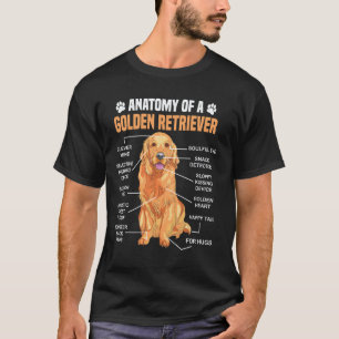 Funny Anatomy Of A Golden Retriever T-Shirt