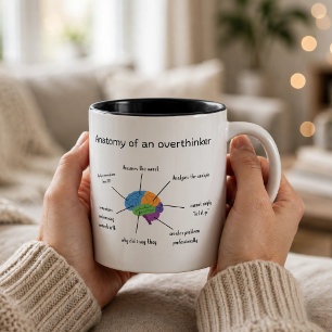 Funny Anatomy of an Overthinker mug