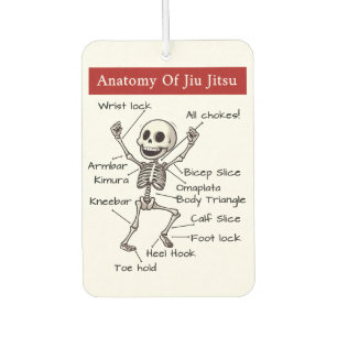 Funny Anatomy Of Jiu Jitsu Submissions Technique Air Freshener
