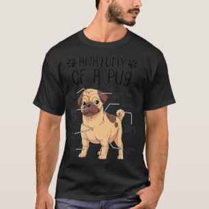 Funny Anatomy Pug Dog Pug Lover Premium T-Shirt