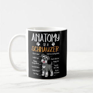 Funny Anatomy Schnauzer Dog  Coffee Mug