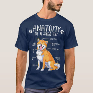 Funny Anatomy Shiba Inu Dog Lover T-Shirt