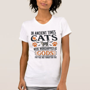 Funny Ancient Cats Worshipped As Gods Vintage Shir T-Shirt