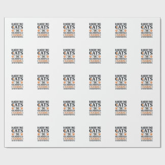 Funny Ancient Cats Worshipped As Gods Vintage Shir Wrapping Paper