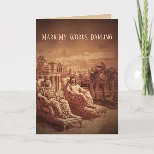 Funny Ancient Roman Valentine's Day Card (Front)