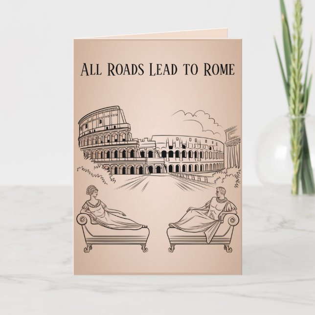 Funny Ancient Roman Valentine's Day Card (Front)