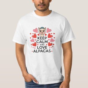 Funny and Adorable Alpaca Graphics T-Shirt