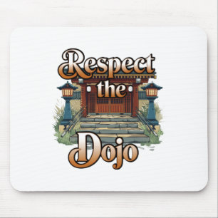 Funny And Bold Karate Lover Graphics T Shirt Mouse Pad