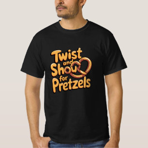 Funny and Bold Pretzel Lover Graphics T-Shirt