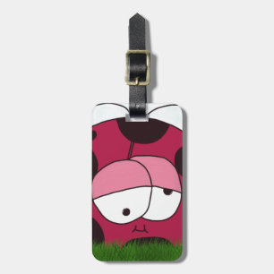 Funny and Chubby Ladybug Luggage Tag
