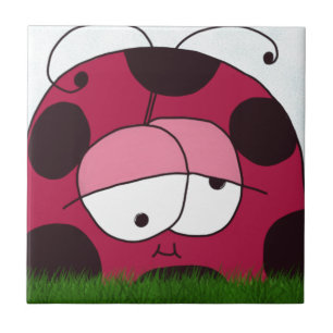 Funny and Chubby Ladybug Tile