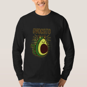 Funny And Cute Avogato Avocado Cat T-Shirt