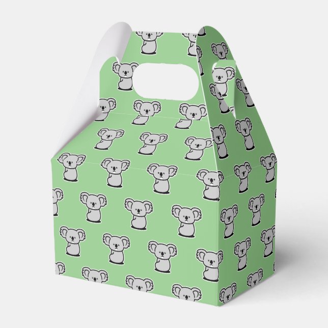 Funny and Cute Baby Koala Favor Box (Front Side)