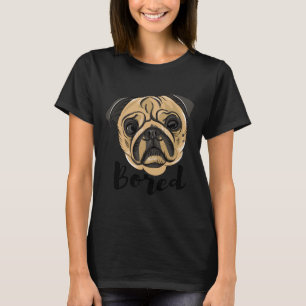 Funny and cute bored Pug Classic T-Shirt 421