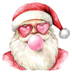 Funny and cute bubble gum Santa T-Shirt