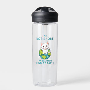 Funny and Cute Cat- Down To Earth Water Bottle