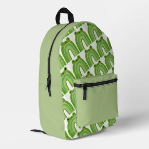 Funny and Cute Frog Rainbow Backpack