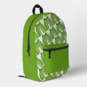 Funny and Cute Frog Rainbow Backpack