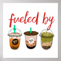 Funny and Cute Fuelled By Bubble Tea Boba Lover