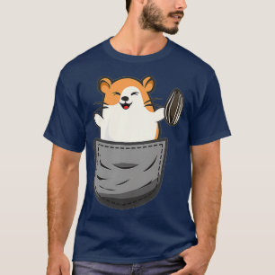 Funny And Cute Hamster Costume In Pocket Outfit T-Shirt