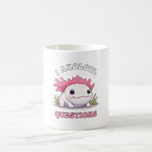 Funny And Cute I Axolotl Questions Coffee Mug