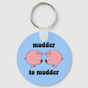Funny and cute pigs keychain
