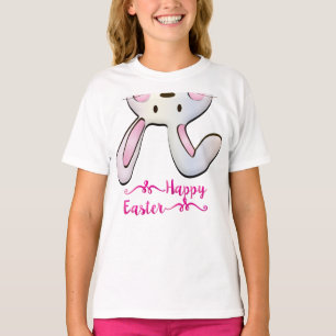 Funny And Cute Pink Easter Rabbit Bunny T-Shirt