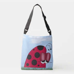 Funny and Euphoric Ladybug Crossbody Bag