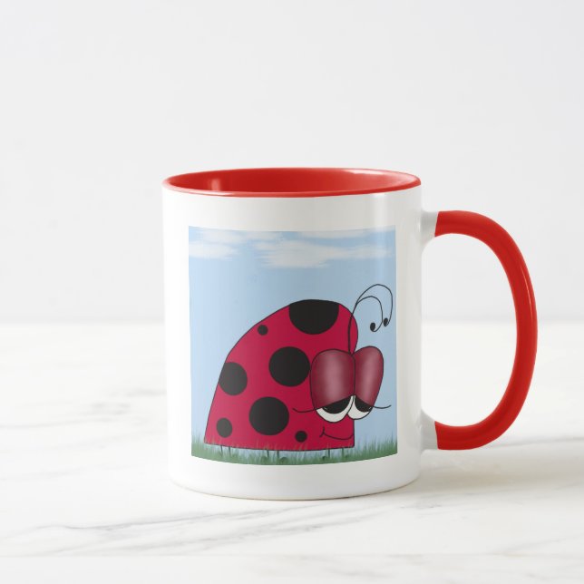 Funny and Euphoric Ladybug Mug (Right)