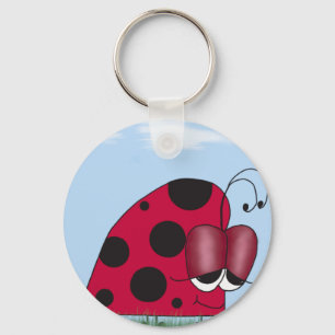 Funny and Euphoric Ladybug Painting Keychain