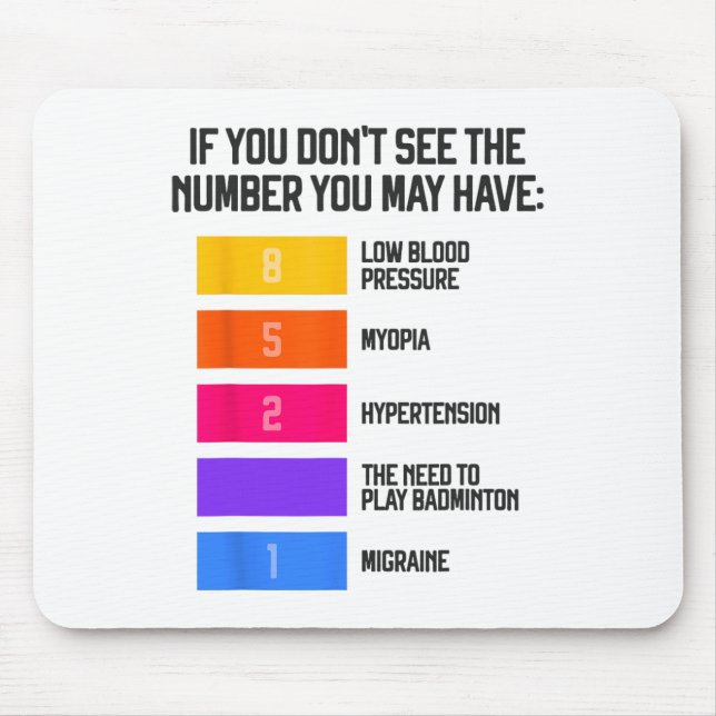 Funny And Humourous Badminton Memes Shuttle Birdie Mouse Pad (Front)