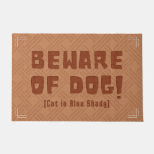 Funny and Humourous Welcome Mats   Beware of Dog