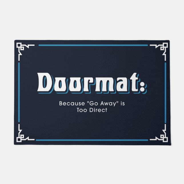 Funny and Humourous Welcome Mats | Go Away (Front)