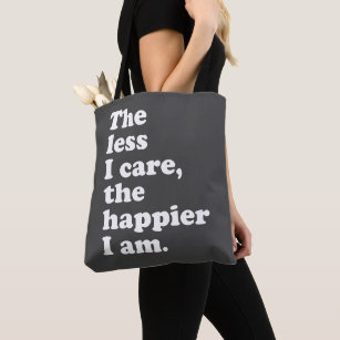 Funny and Inspirational Sarcastic Attitude Quote Tote Bag