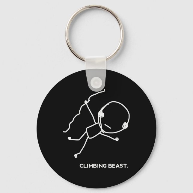 Funny And Odd Rock Climbing For Climbers  Keychain (Front)