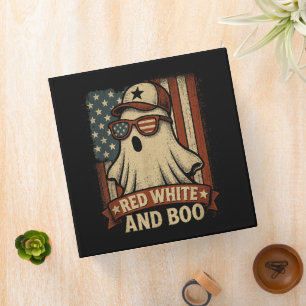 Funny and patriotic Red white and boo Binder