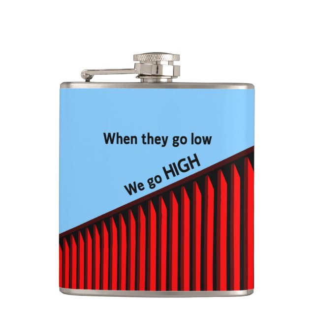 Funny and Positive Hip Flask (Front)
