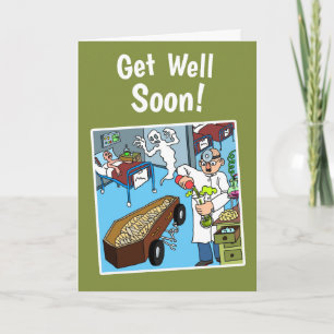 Funny and Quirky Get Well Soon Card