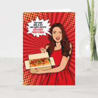 Funny and Sarcastic Christmas Fruitcake Pop Art