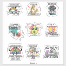 Funny and Sarcastic Vinyl Stickers