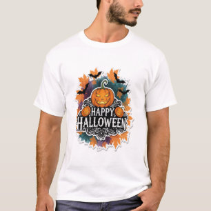 Funny and Spooky Halloween Quotes Happy T-Shirt