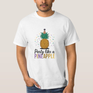 Funny and Tropical Pineapple Designs for Summer T-Shirt