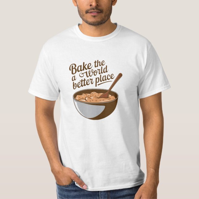 Funny and Whimsical Cake Lover Graphics T-Shirt (Front)