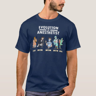 Funny Anesthesia Evolution of Anesthesia Gift T-Shirt