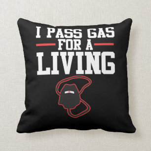 Funny Anesthesiologist Anesthesia Gift Pass Gas Throw Pillow