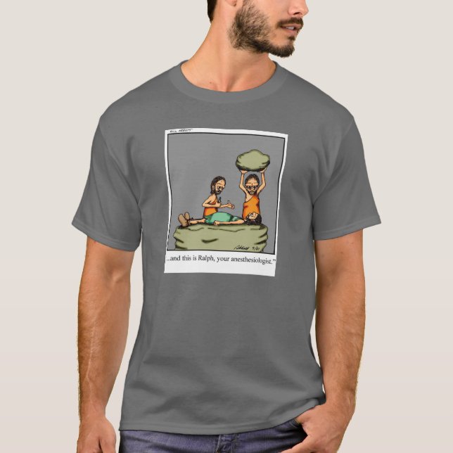 Funny Anesthesiologist Humour Tee Shirt Gift (Front)