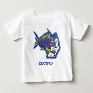 Funny angler fish cartoon baby T-Shirt
