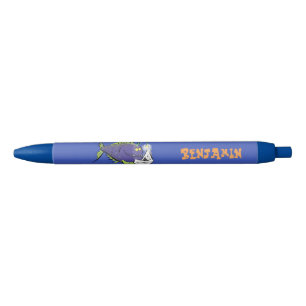 Funny angler fish cartoon black ink pen