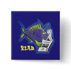 Funny angler fish cartoon magnet